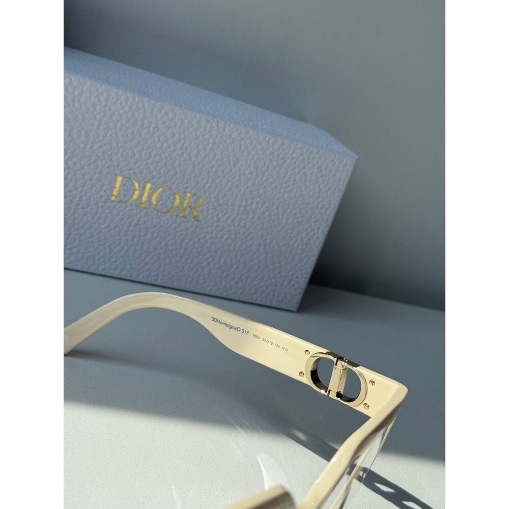 NEW Dior 30MontaigneO S1F Eyeglasses Frames in Ivory White - Picture 5 of 6